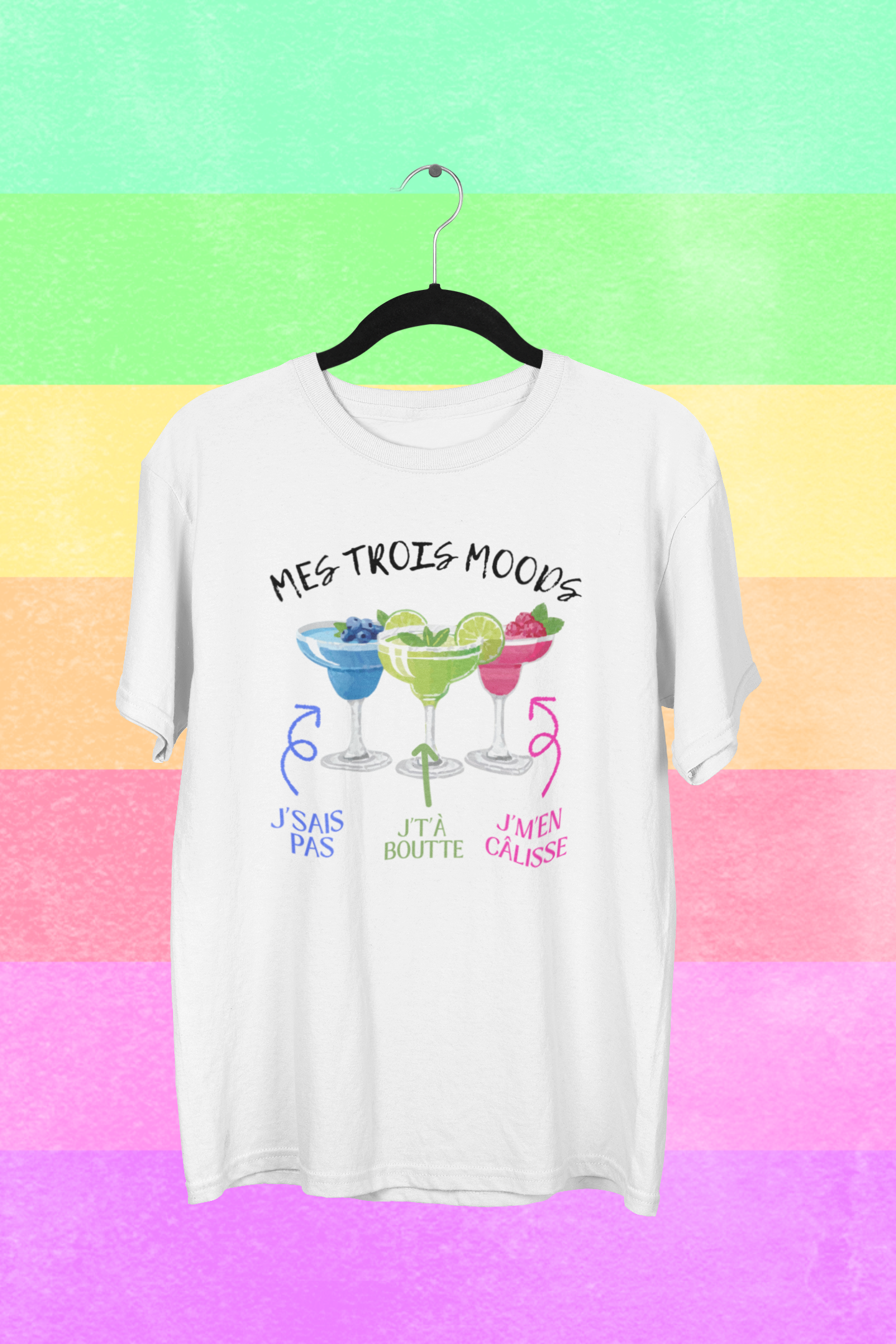 T-Shirt Mes trois moods cocktails
