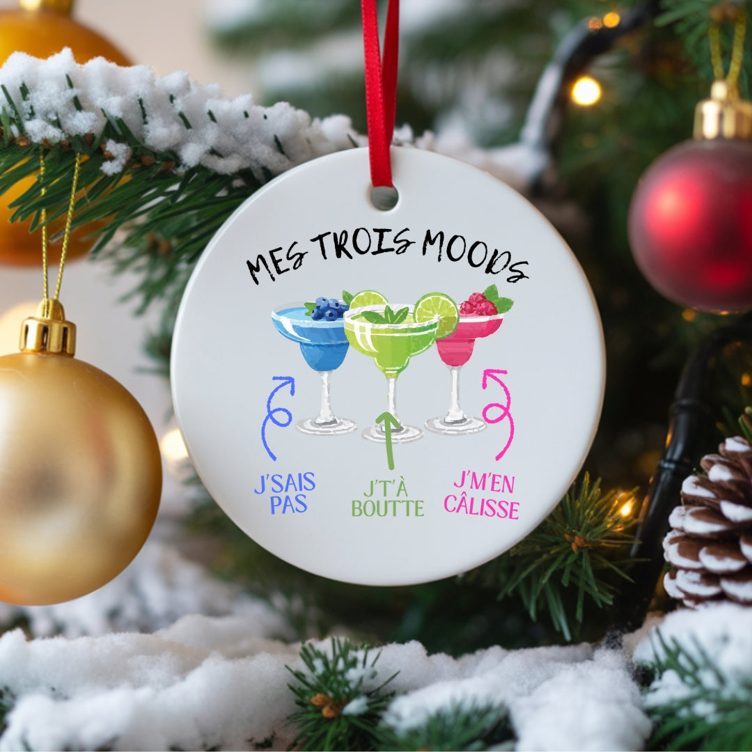 Ornement de Noël Mes Trois Moods