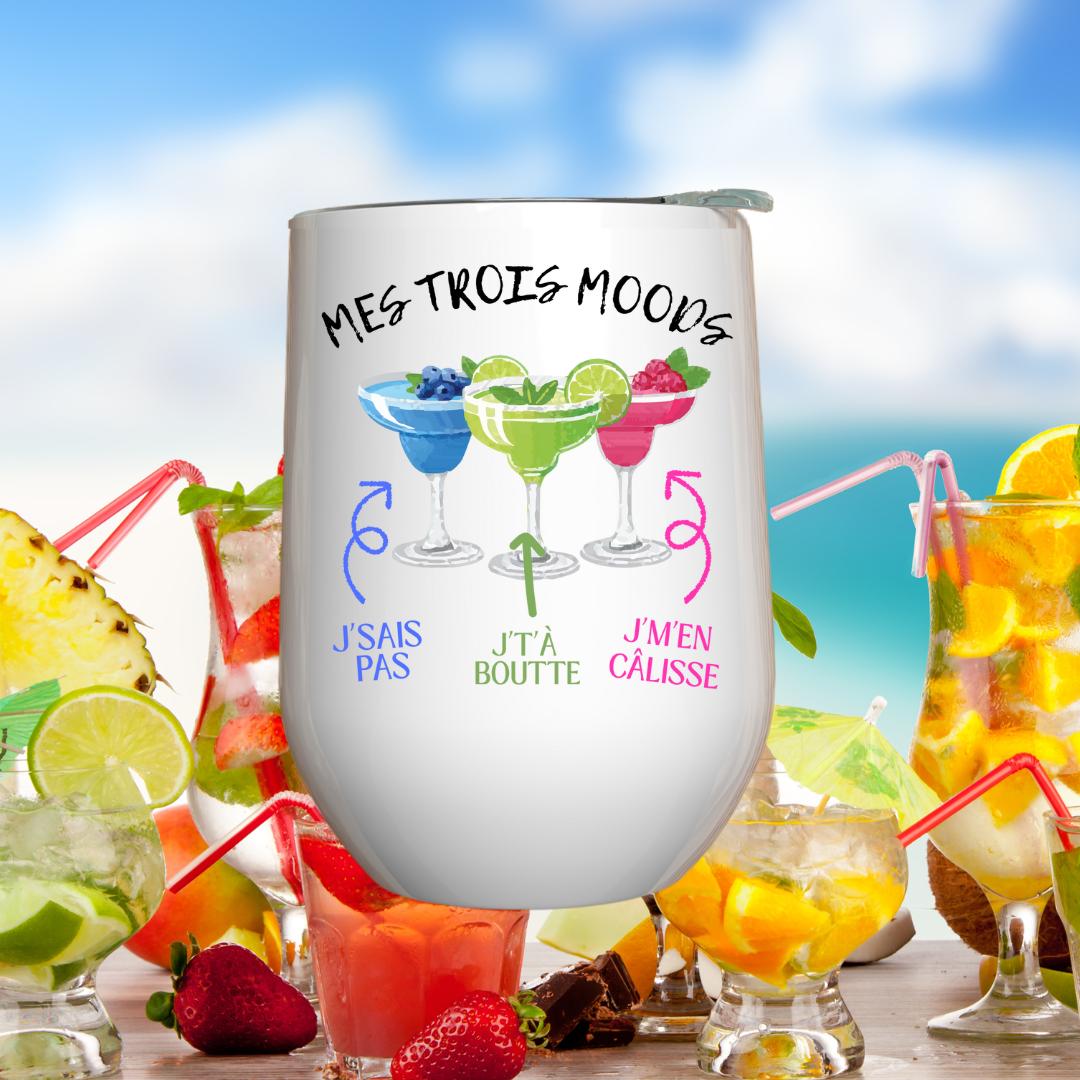 Verre à vin - Mes trois moods cocktails