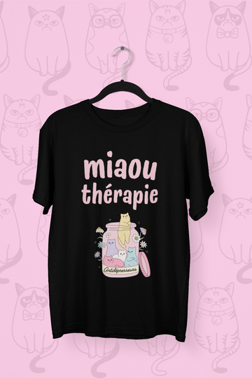 T-Shirt Miaou Thérapie