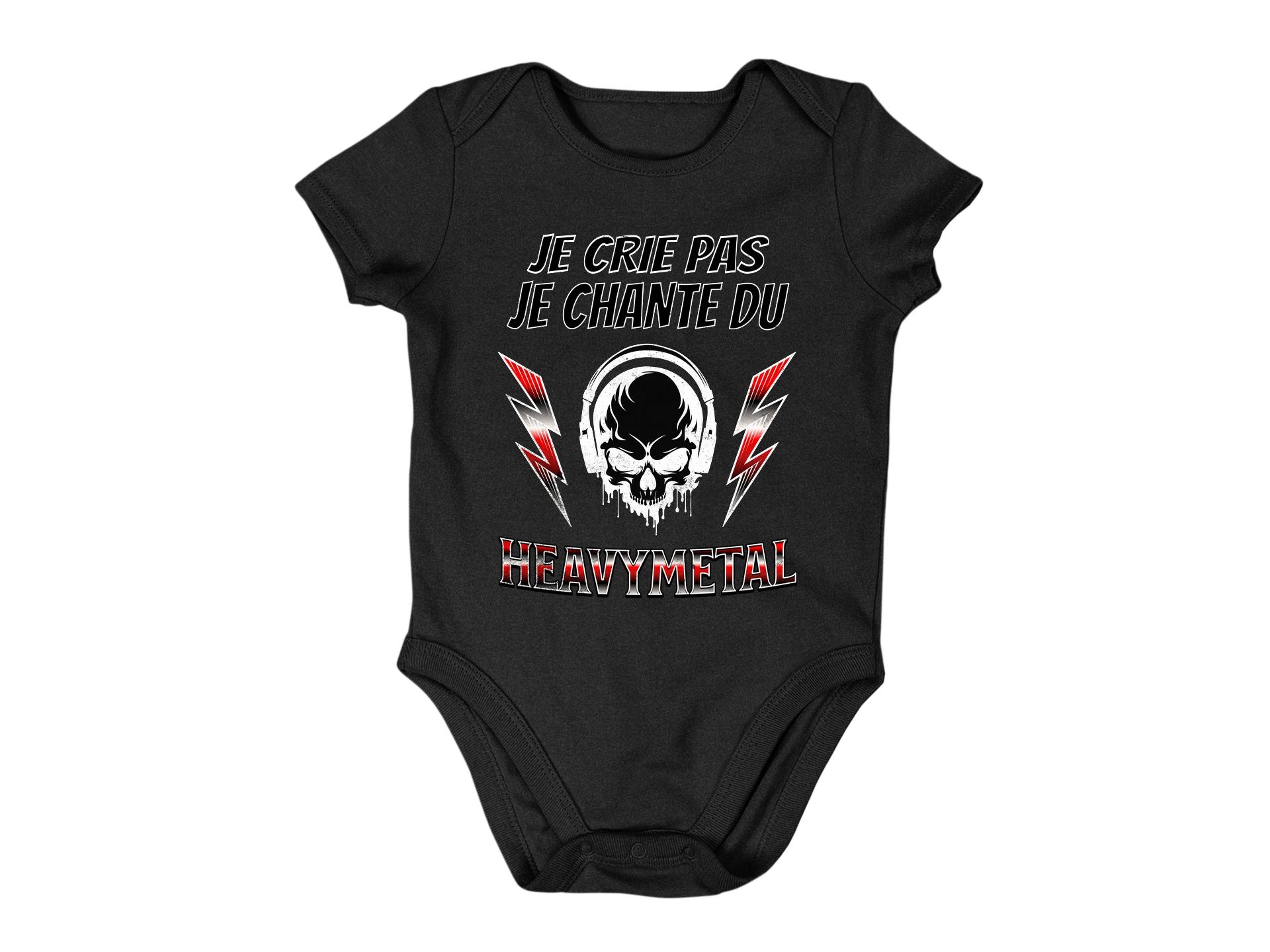 Cache-Couche Je ne crie pas je chante du Heavymetal Image secondaire du produit