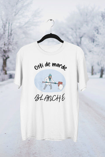 T-Shirt Osti de marde blanche