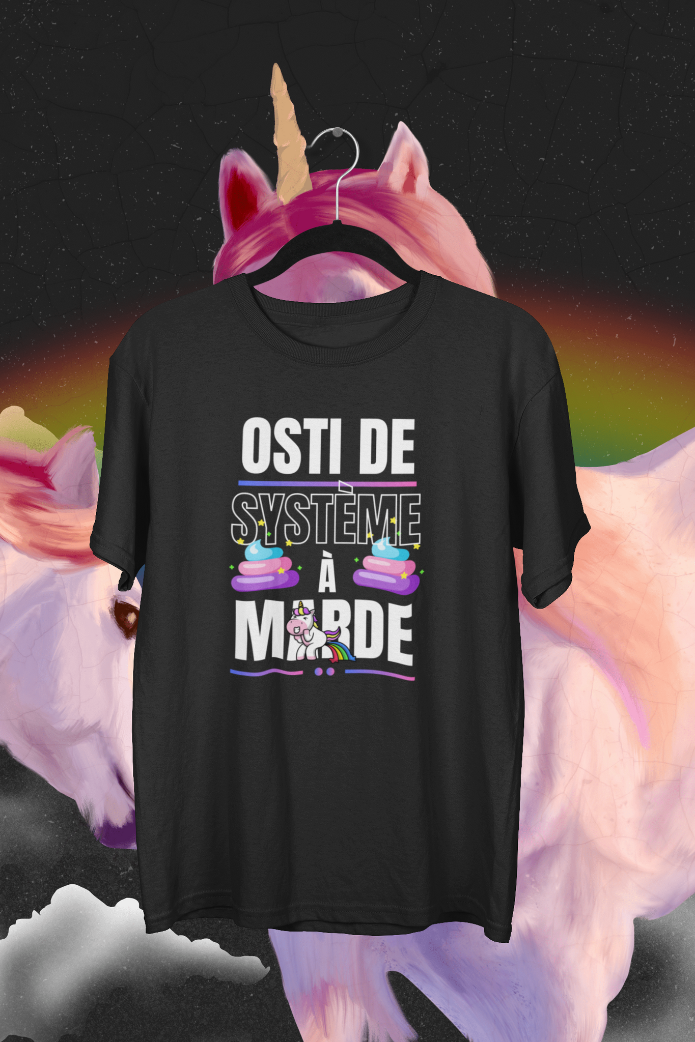 T-Shirt Osti de système à marde