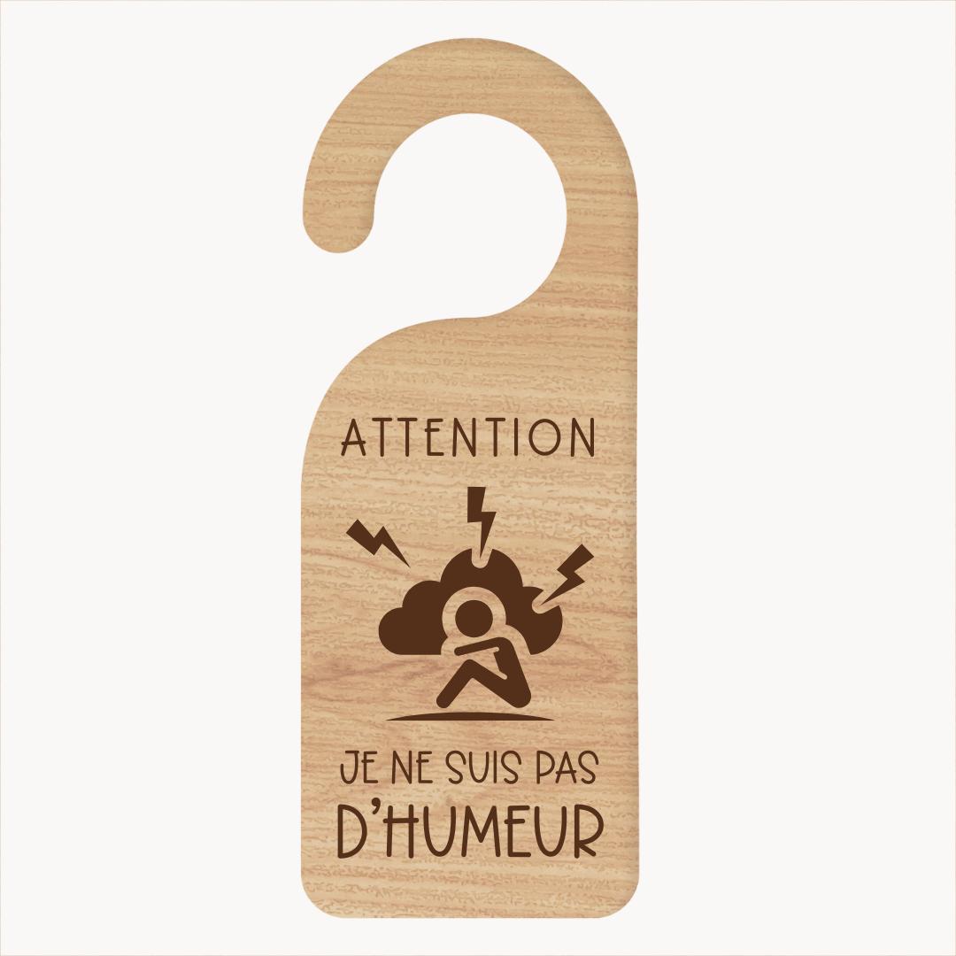 Accroche-Porte Je ne suis pas d'humeur Image principale du produit