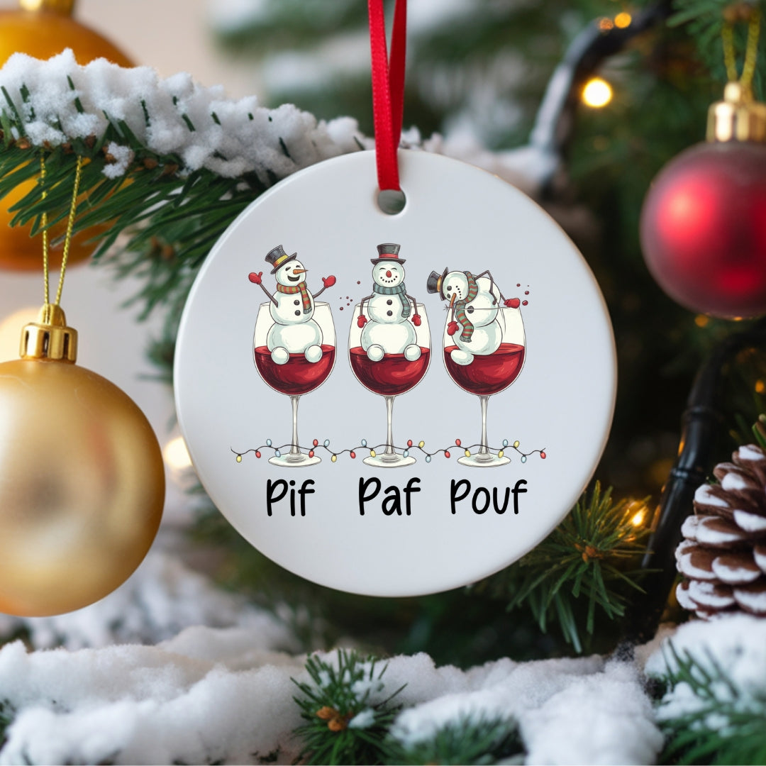 Ornement de Noël Pif Paf Pouf