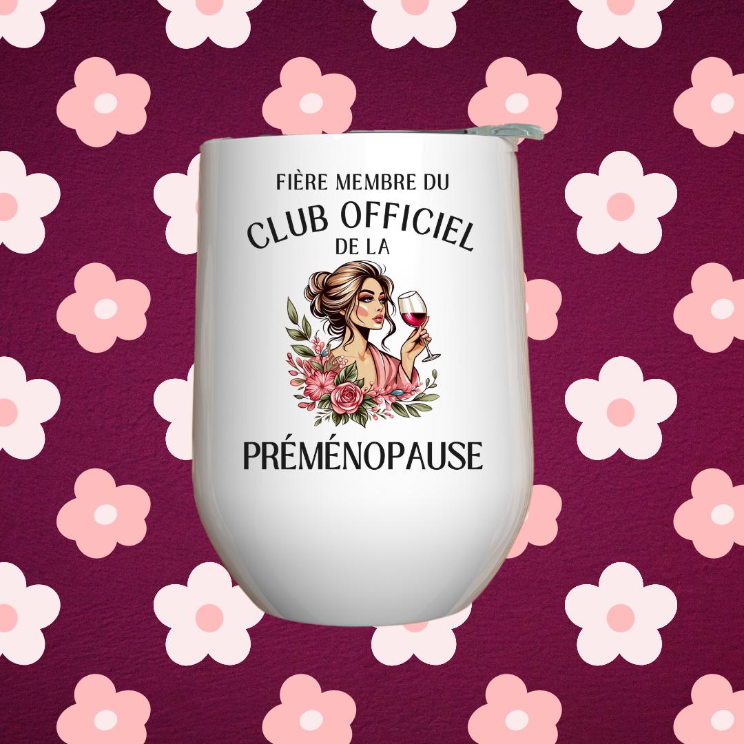 Verre à vin - Préménopause Club Officiel