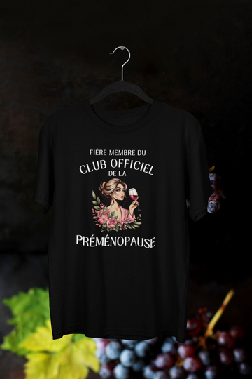 T-Shirt Club Officiel de la préménopause