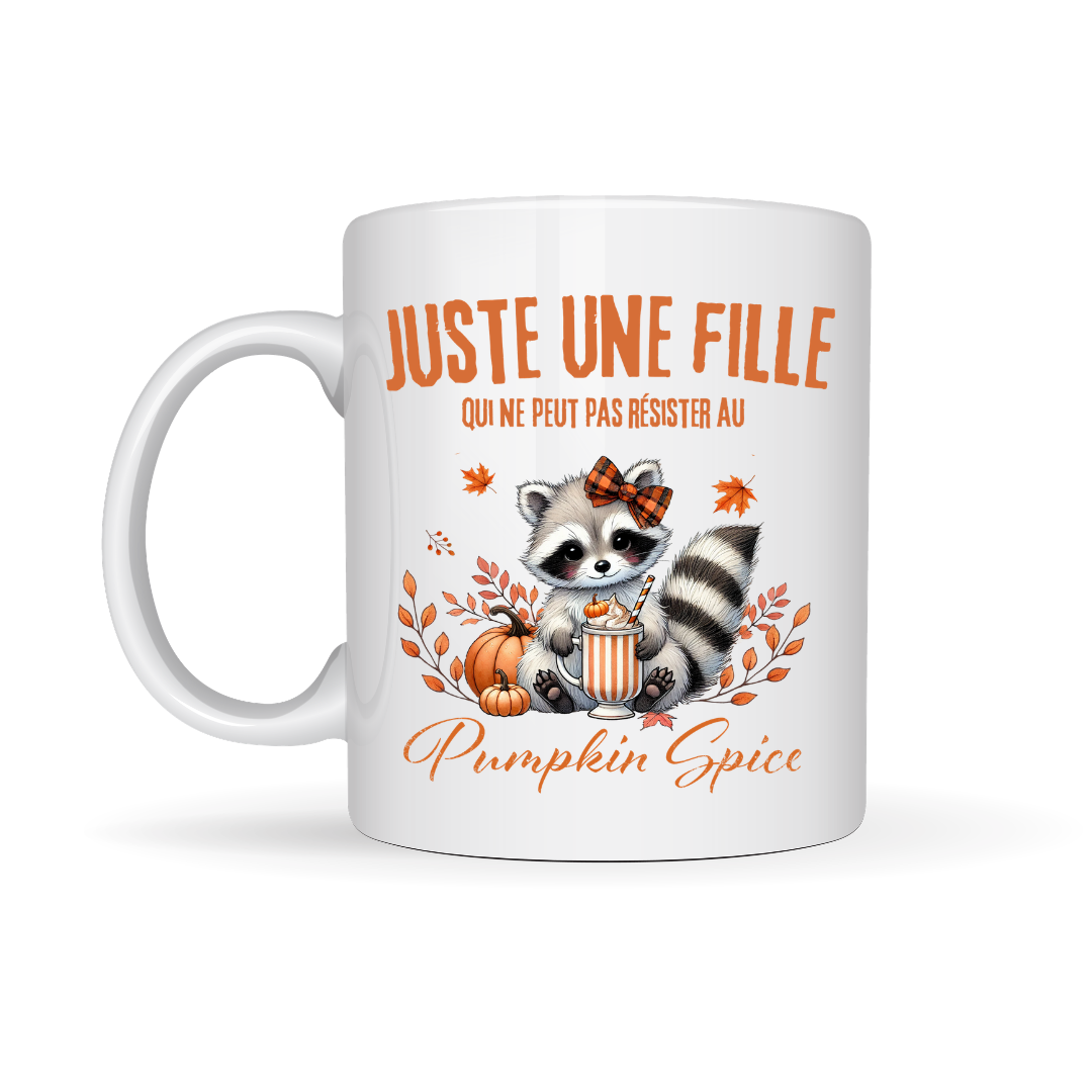 Tasse à café Juste une fille Pumpkin Spice