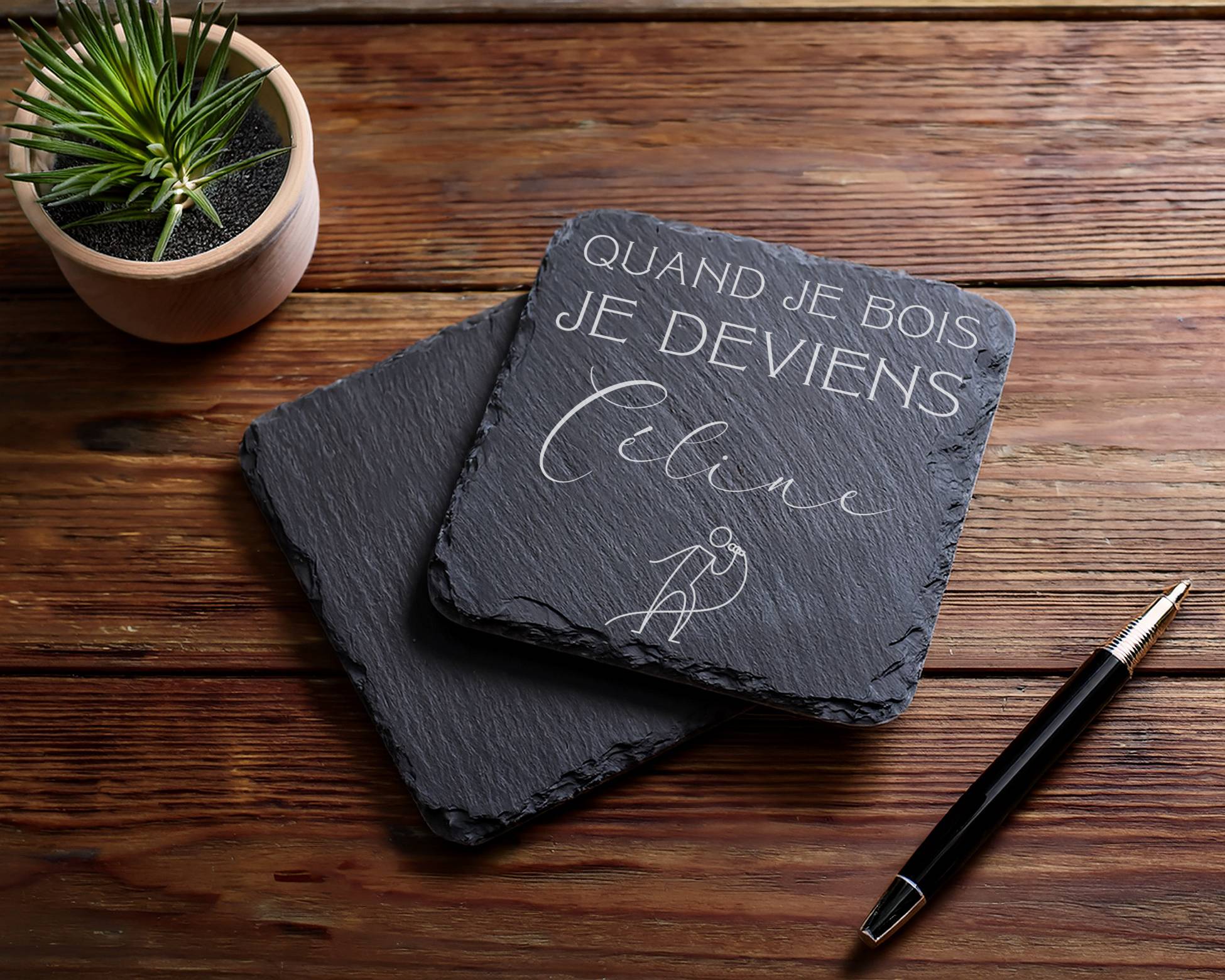 Sous-Verres Quand je bois je deviens Céline