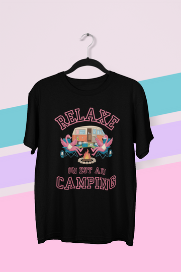 T-Shirt Relaxe on est au camping