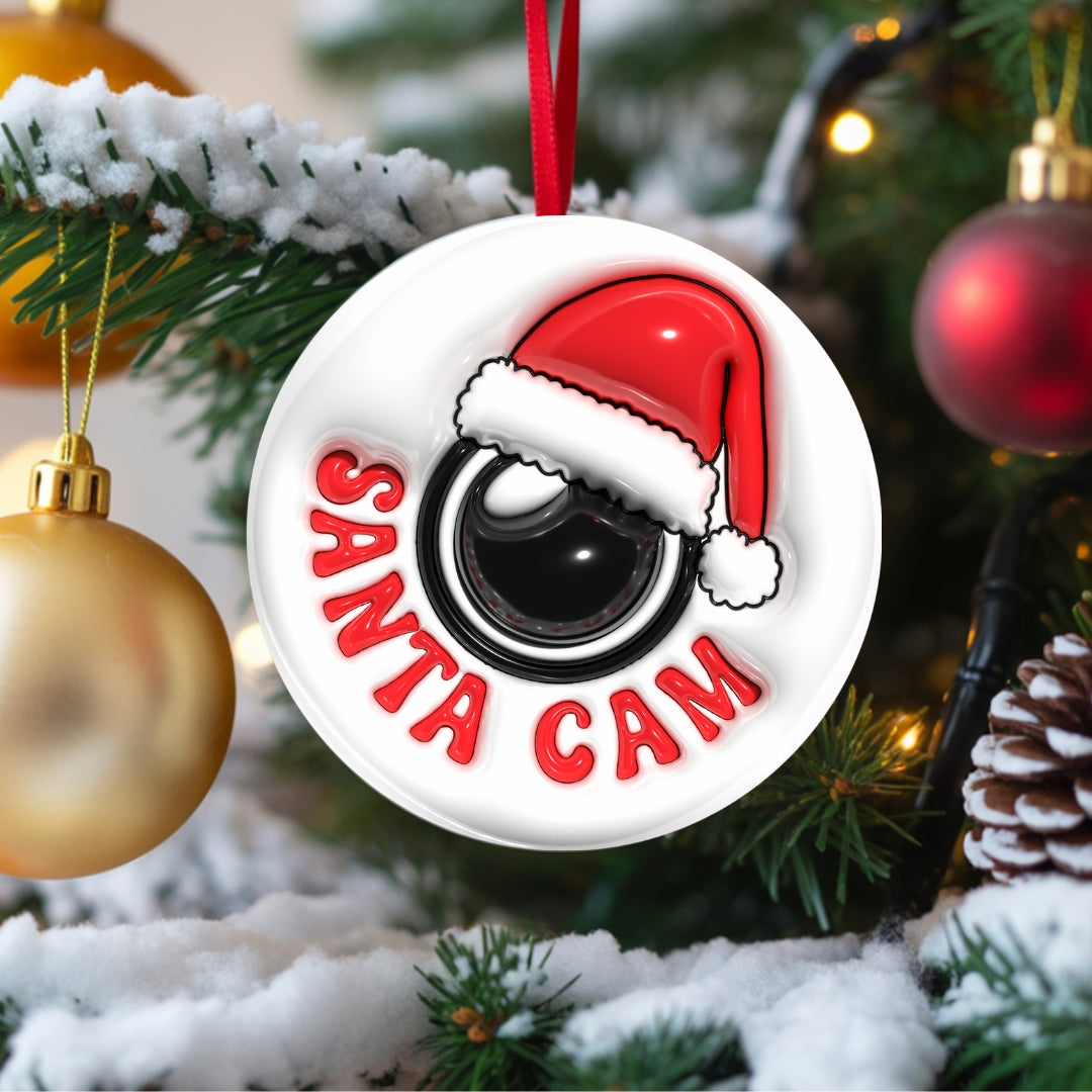 Ornement de Noël Santa Cam