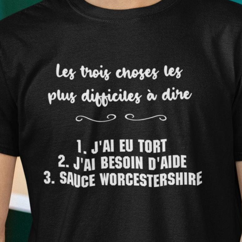 T-Shirt Sauce Worcestershire-Simplement Vrai Boutique Made In Québec