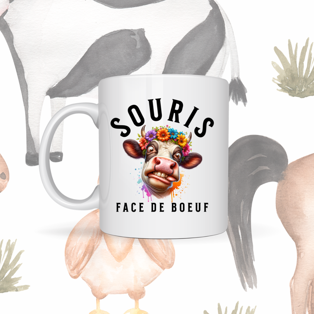 Tasse à café Souris Face de boeuf Image principale du produit