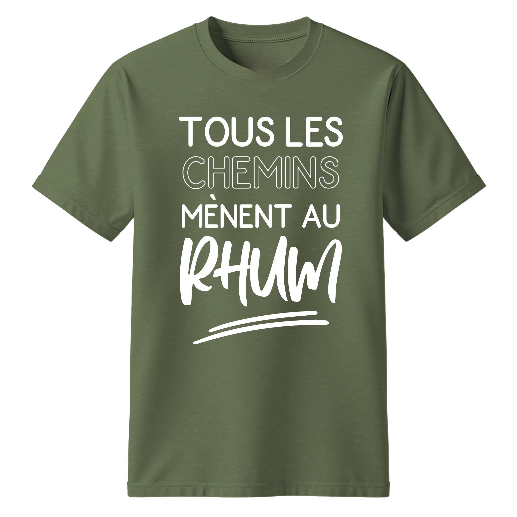 T-Shirt Tous les chemins mènent au rhum
