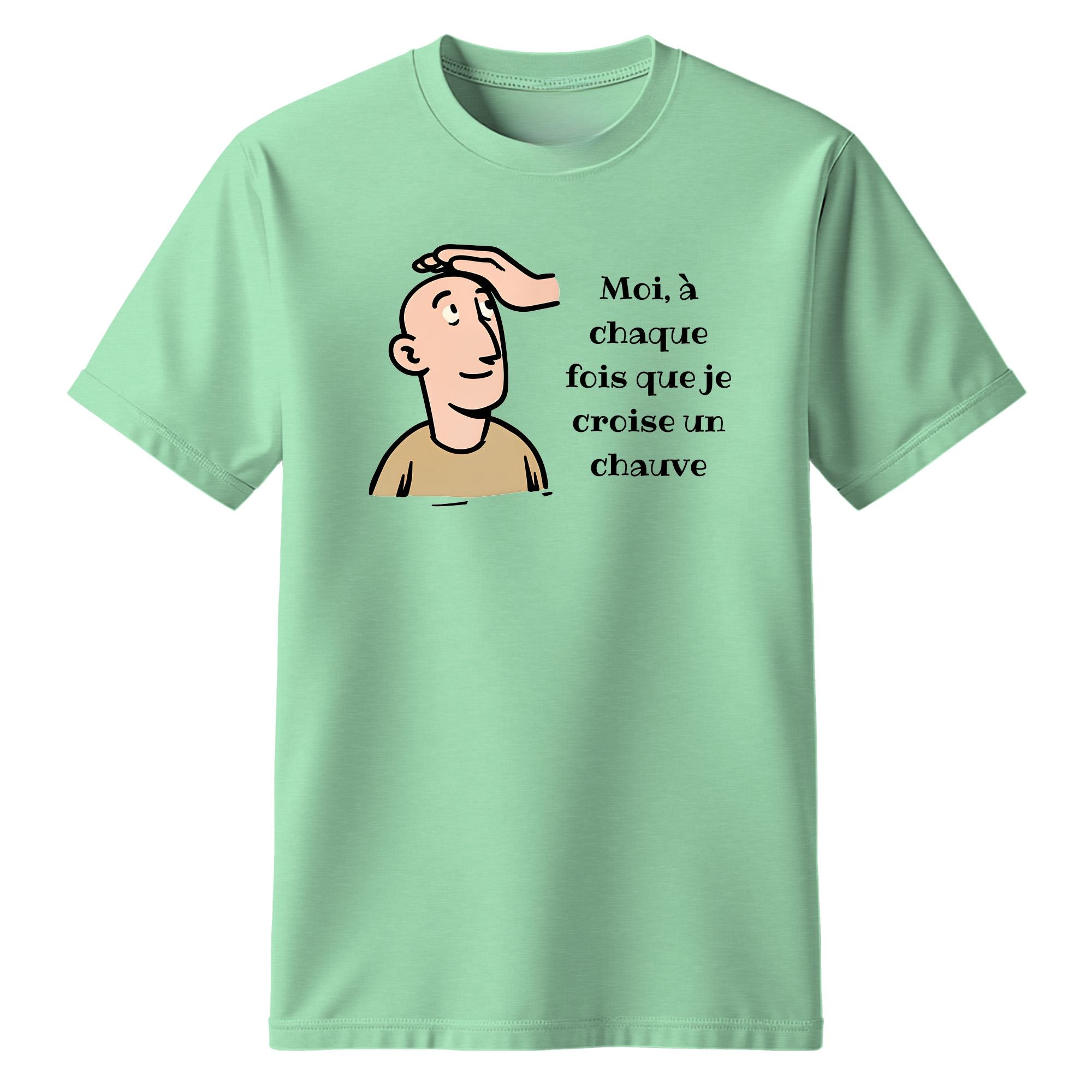 T-Shirt Quand je croise un chauve