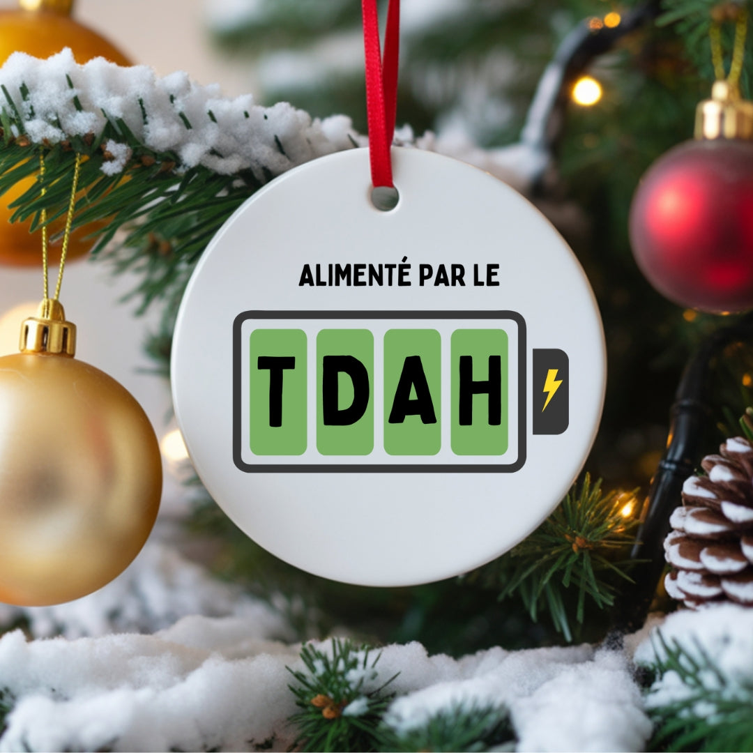 Ornement de Noël Alimenté par le TDAH