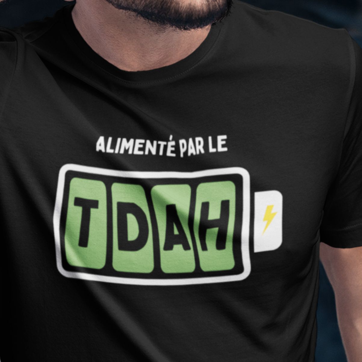 T-Shirt Alimenté par le TDAH – Simplement Vrai