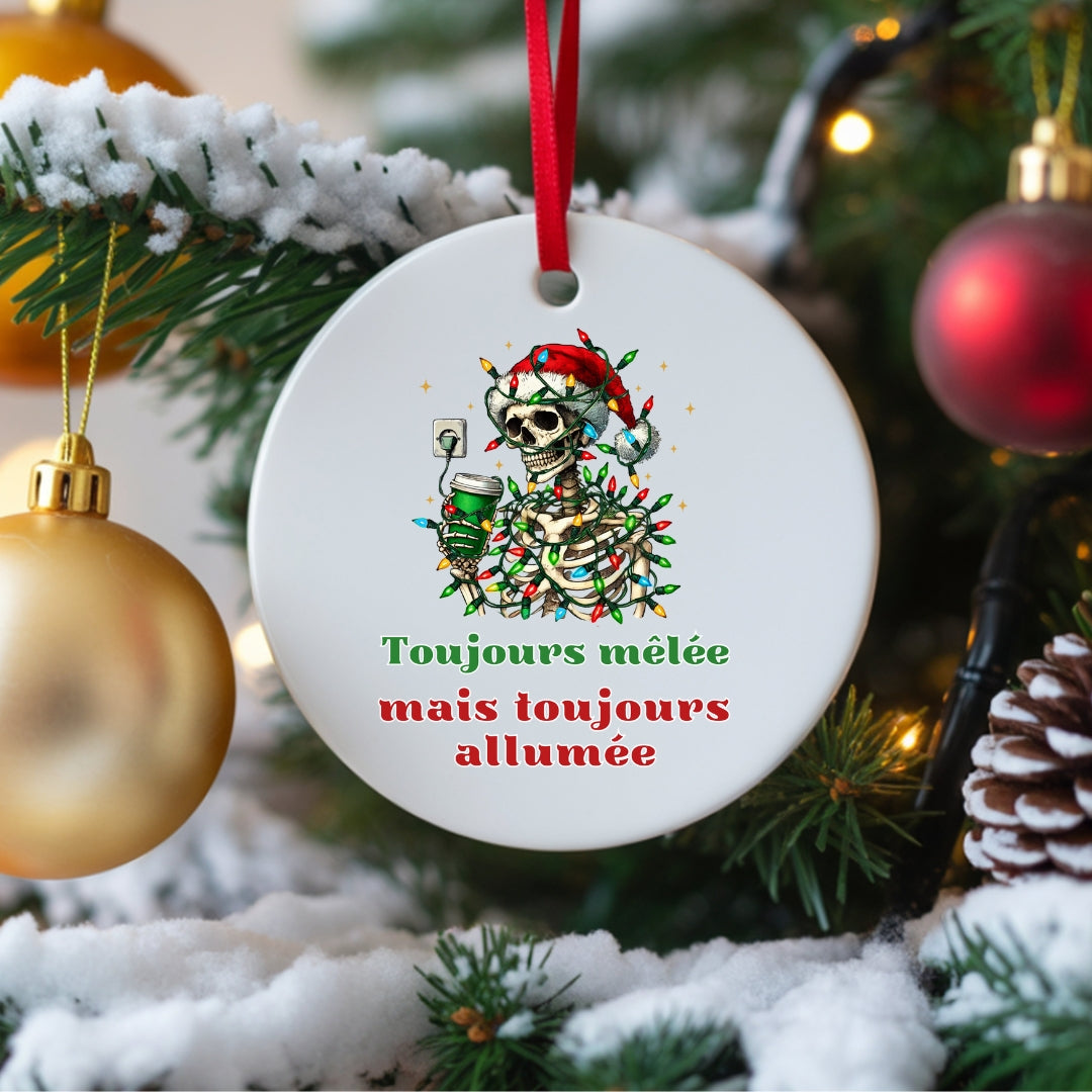 Ornement de Noël Toujours Mêlée