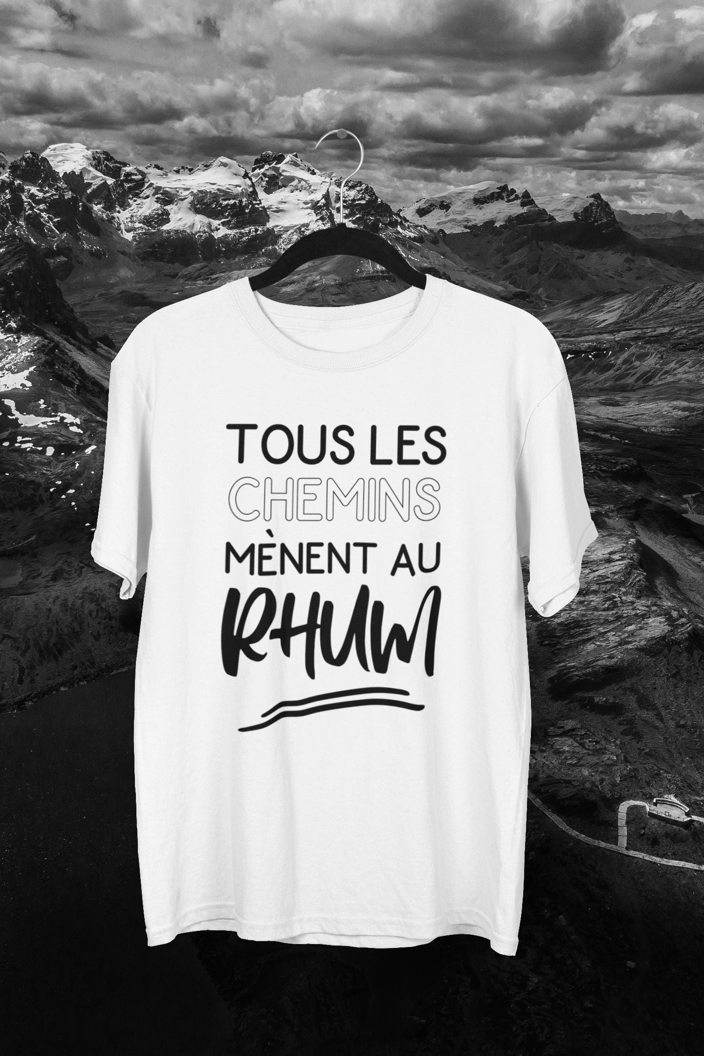 T-Shirt Tous les chemins mènent au rhum Image principale du produit