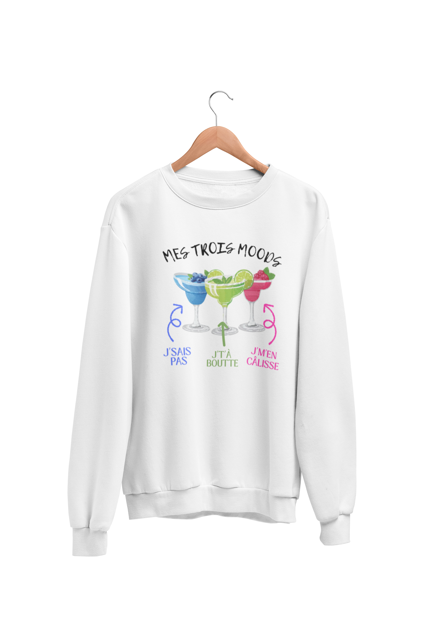 Crewneck Mes trois moods cocktails