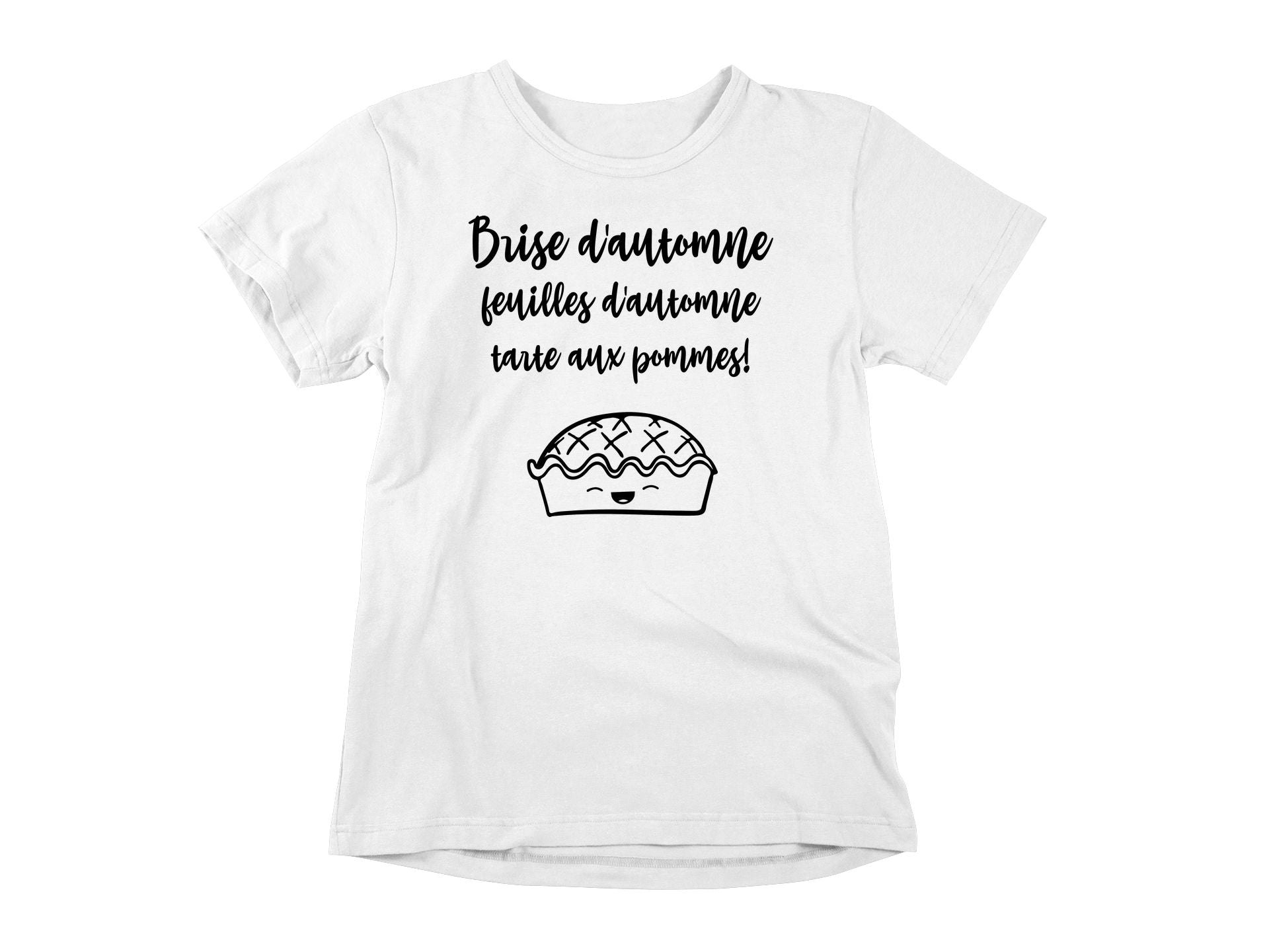 T-Shirt Brise d'automne et tarte aux pommes-Simplement Vrai Boutique Made In Québec
