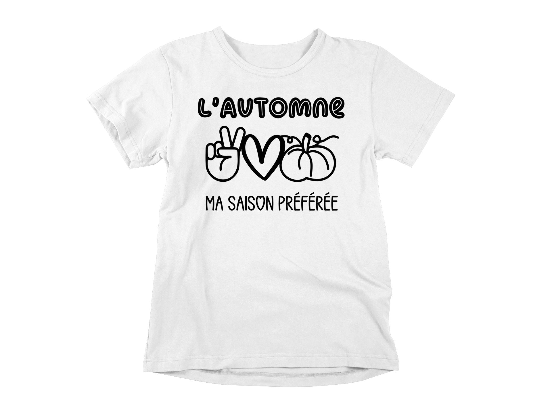 T-Shirt L'Automne, ma saison préférée-Simplement Vrai Boutique Made In Québec