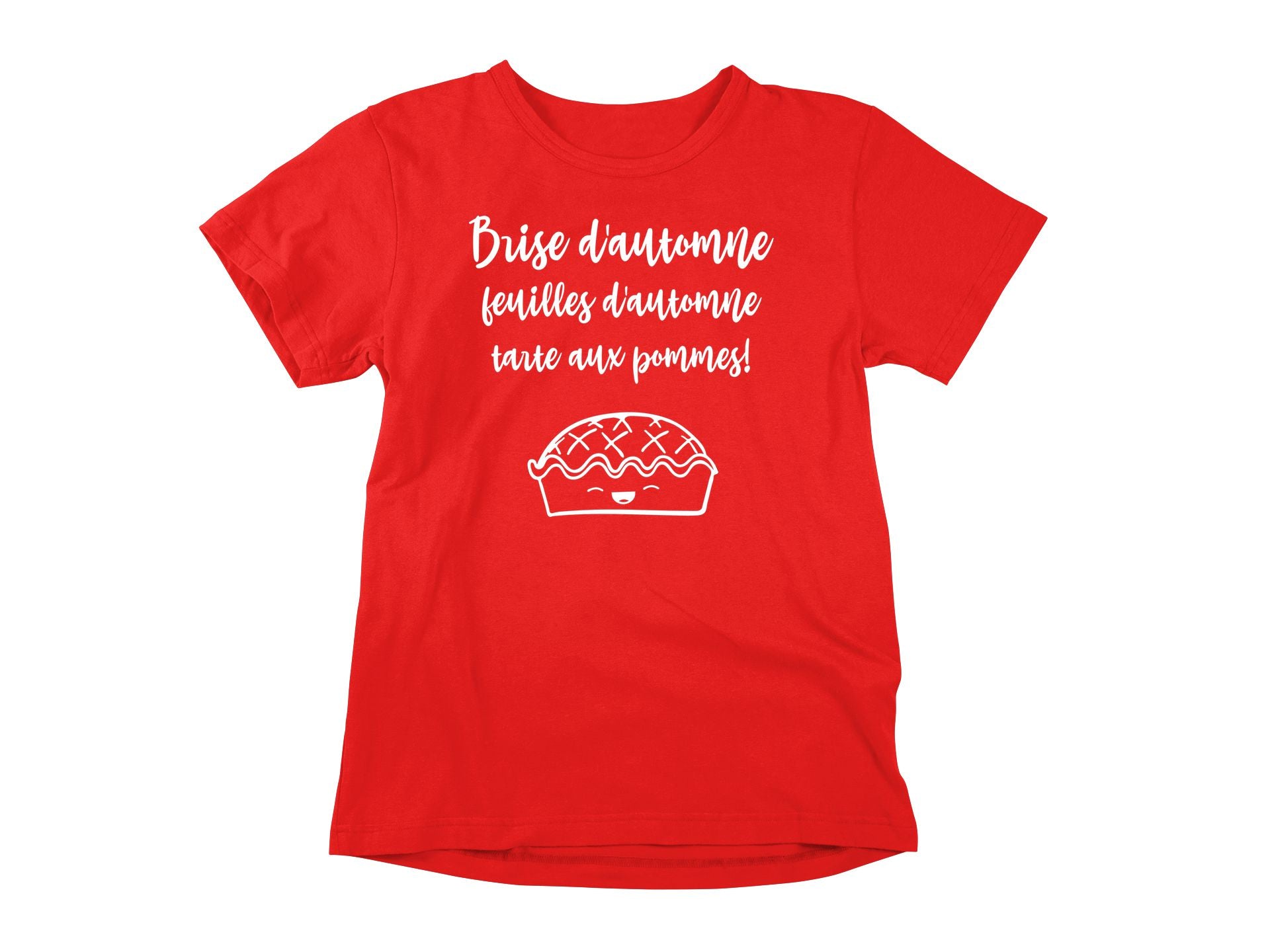 T-Shirt Brise d'automne et tarte aux pommes-Simplement Vrai Boutique Made In Québec