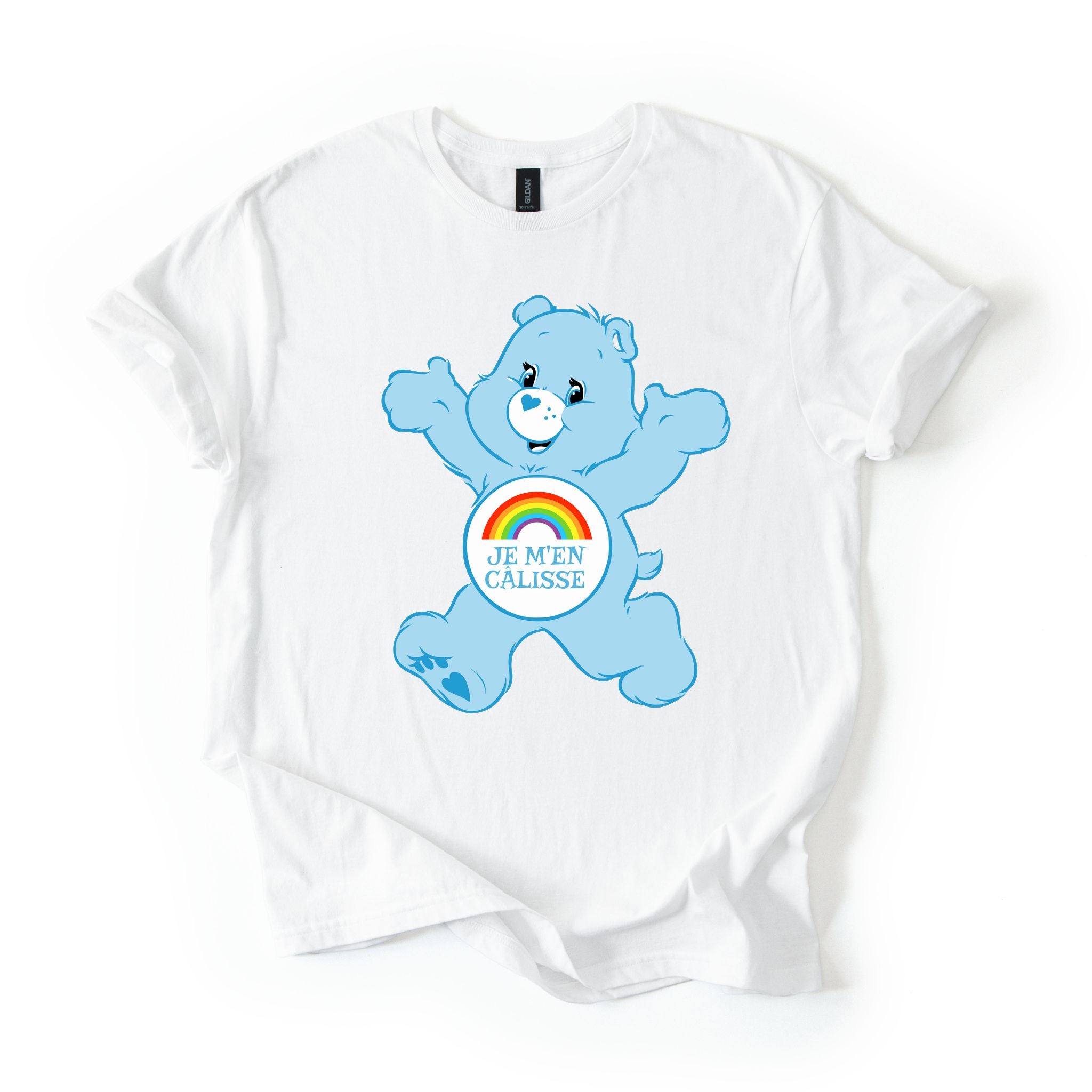 T-Shirt Je m'en câlisse en calinours Image secondaire du produit