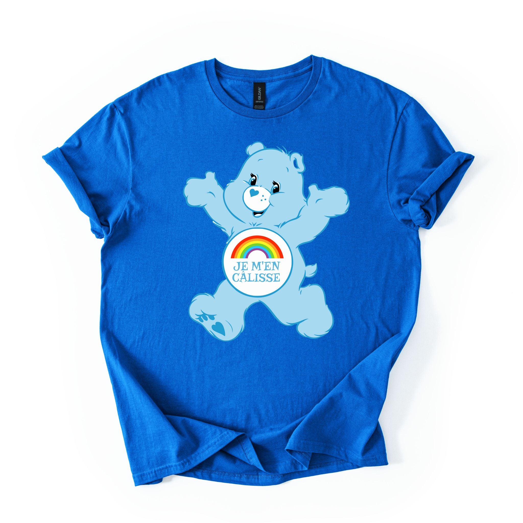 T-Shirt Je m'en câlisse en calinours