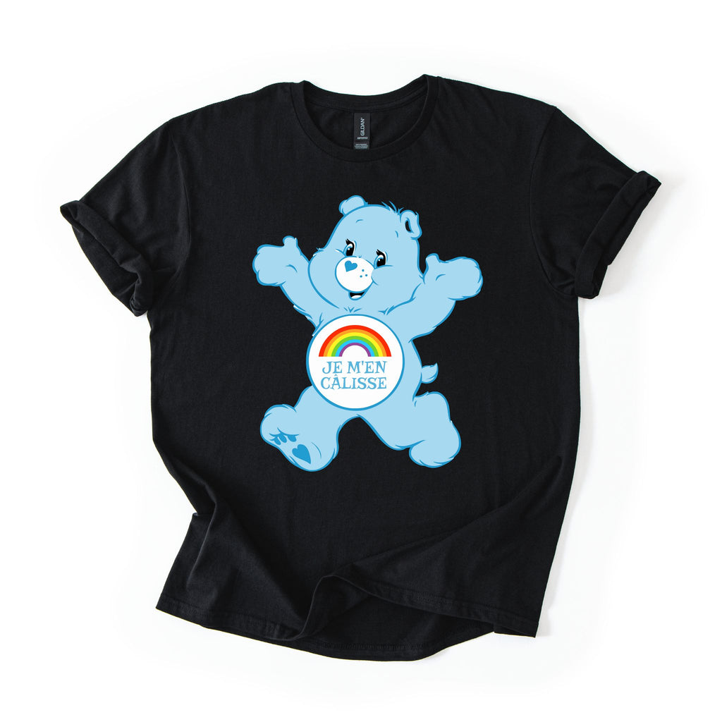 T-Shirt Je m'en câlisse en calinours