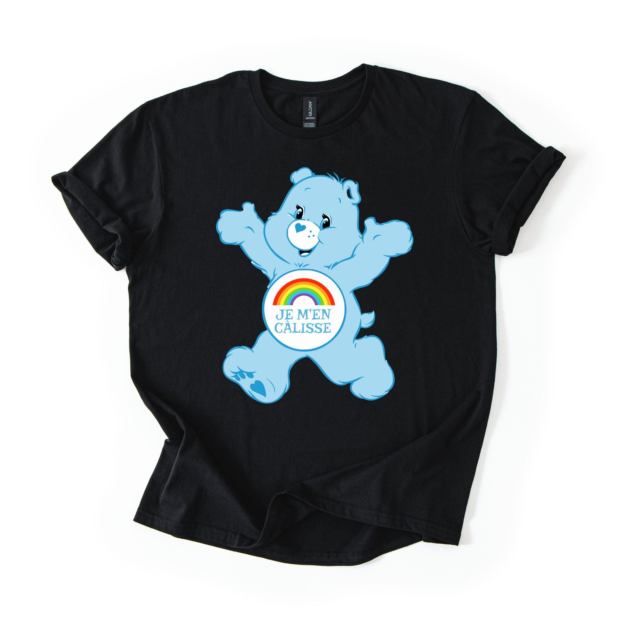 T-Shirt Je m'en câlisse en calinours