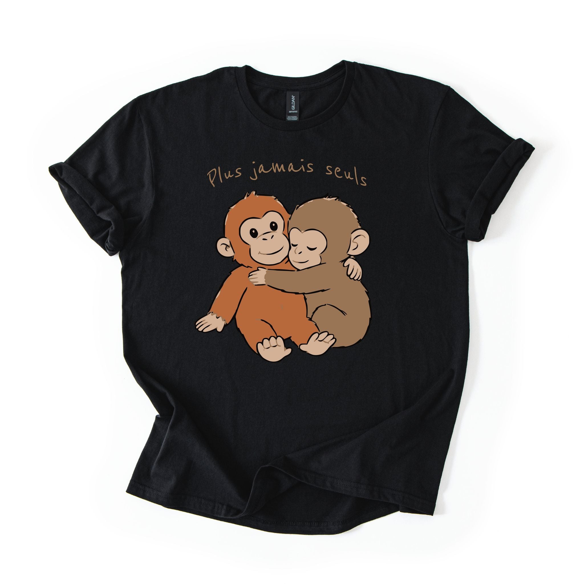 T-Shirt Plus Jamais Seuls ( Punch Le Petit Singe )