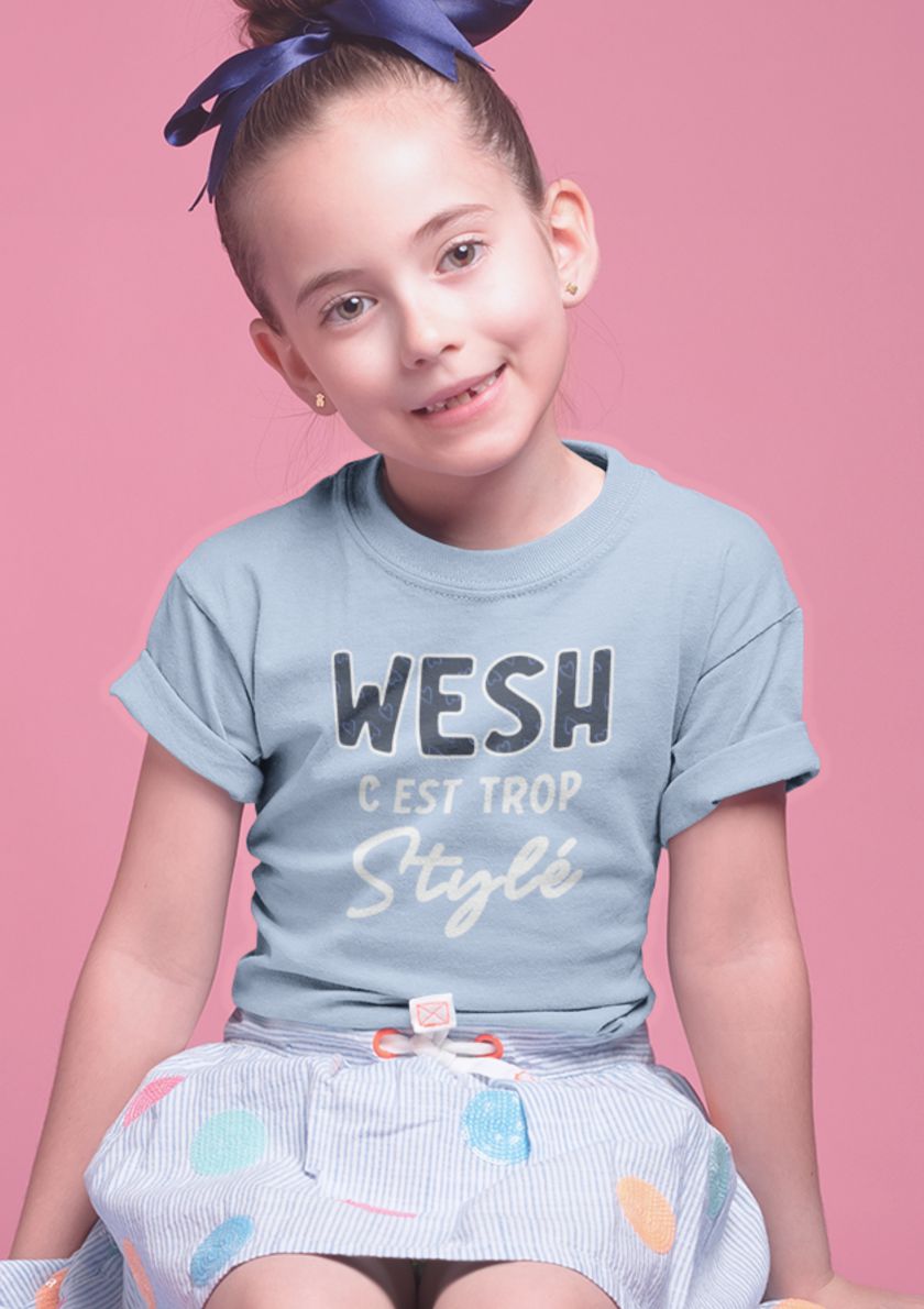 T-Shirt Enfant Wesh, C'est trop stylé