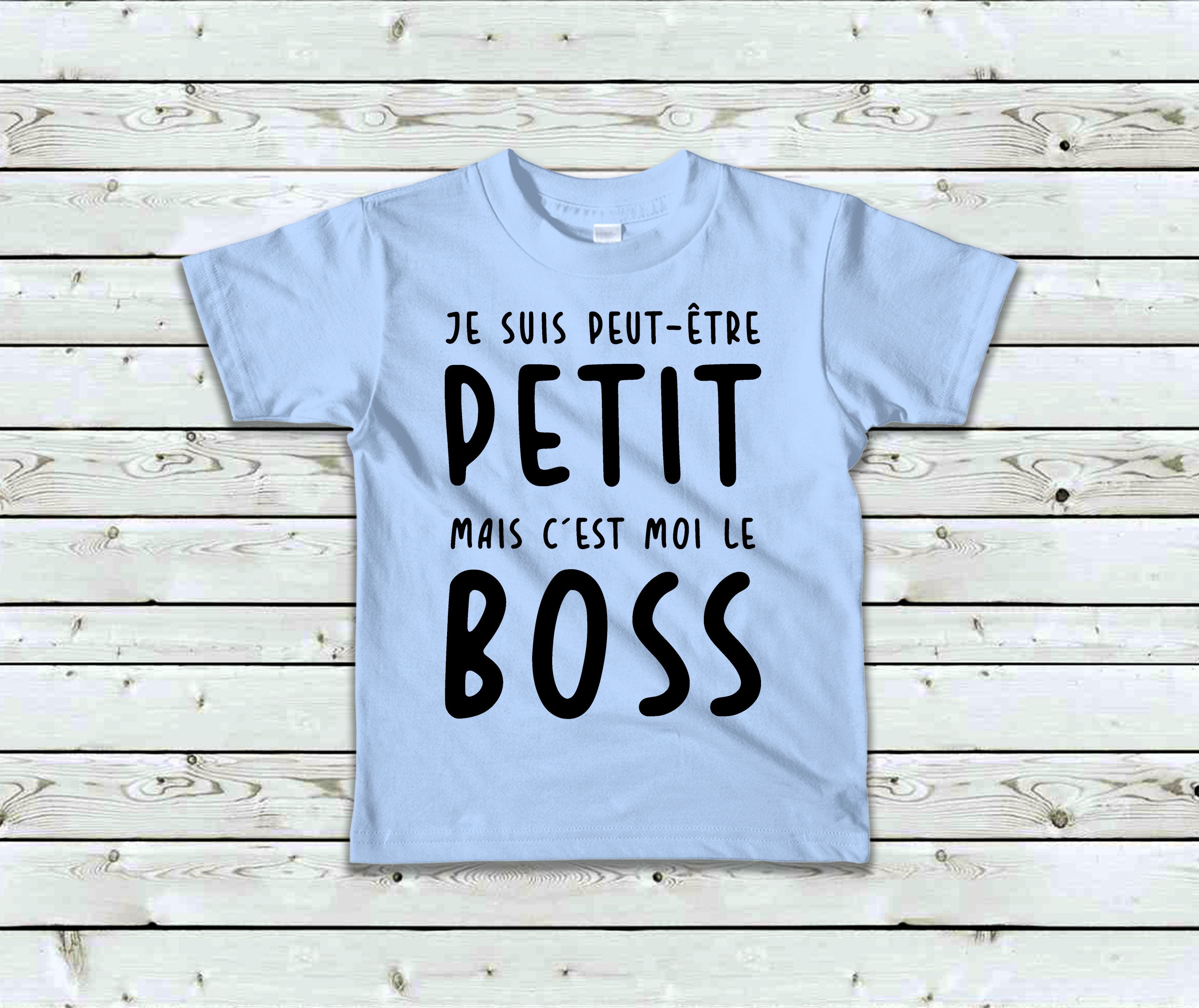 T-Shirt Enfant Je suis peut-être petit mais c'est moi le boss