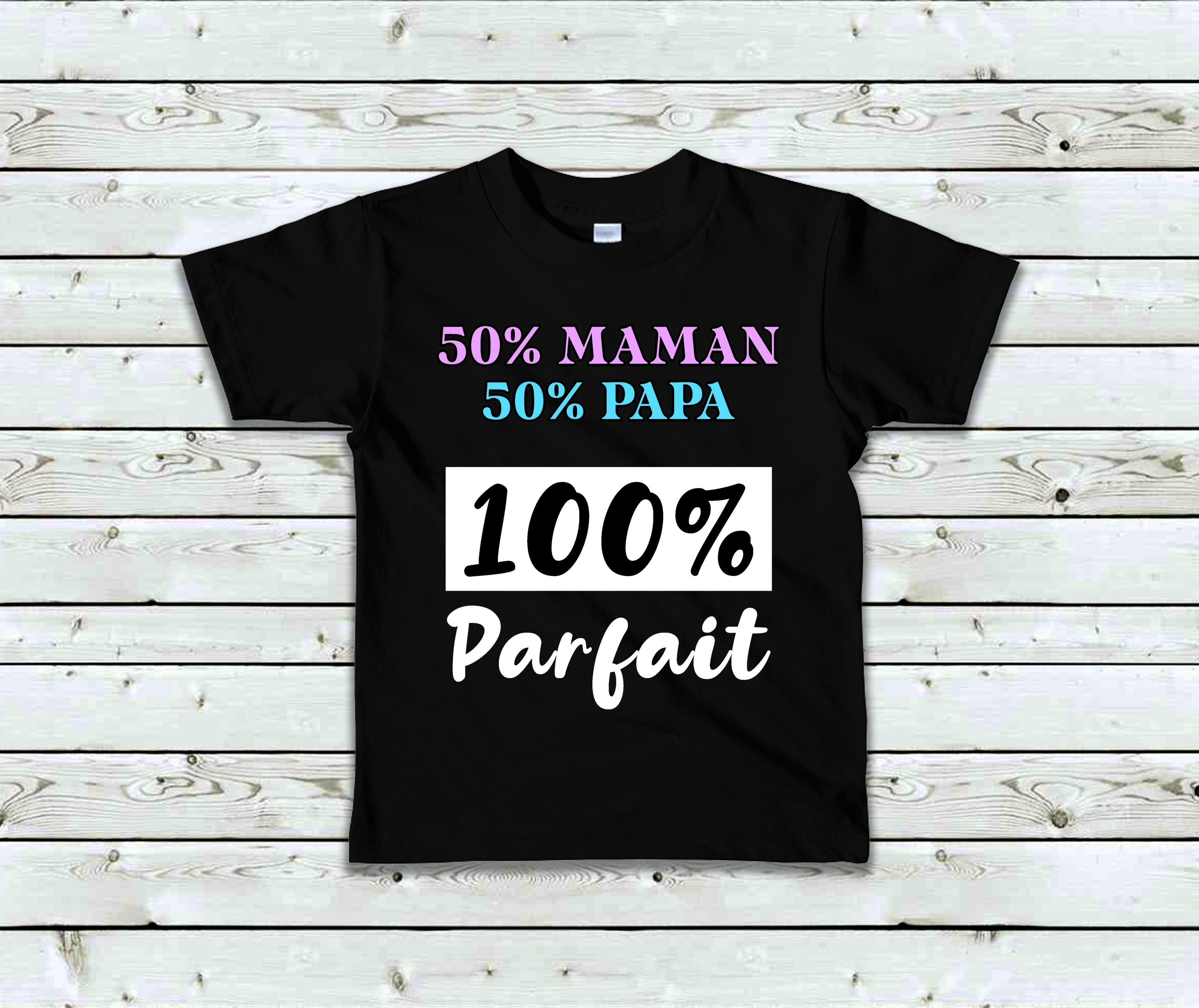 T-Shirt Enfant 50% Maman, 50% Papa, 100% Parfait Image secondaire du produit