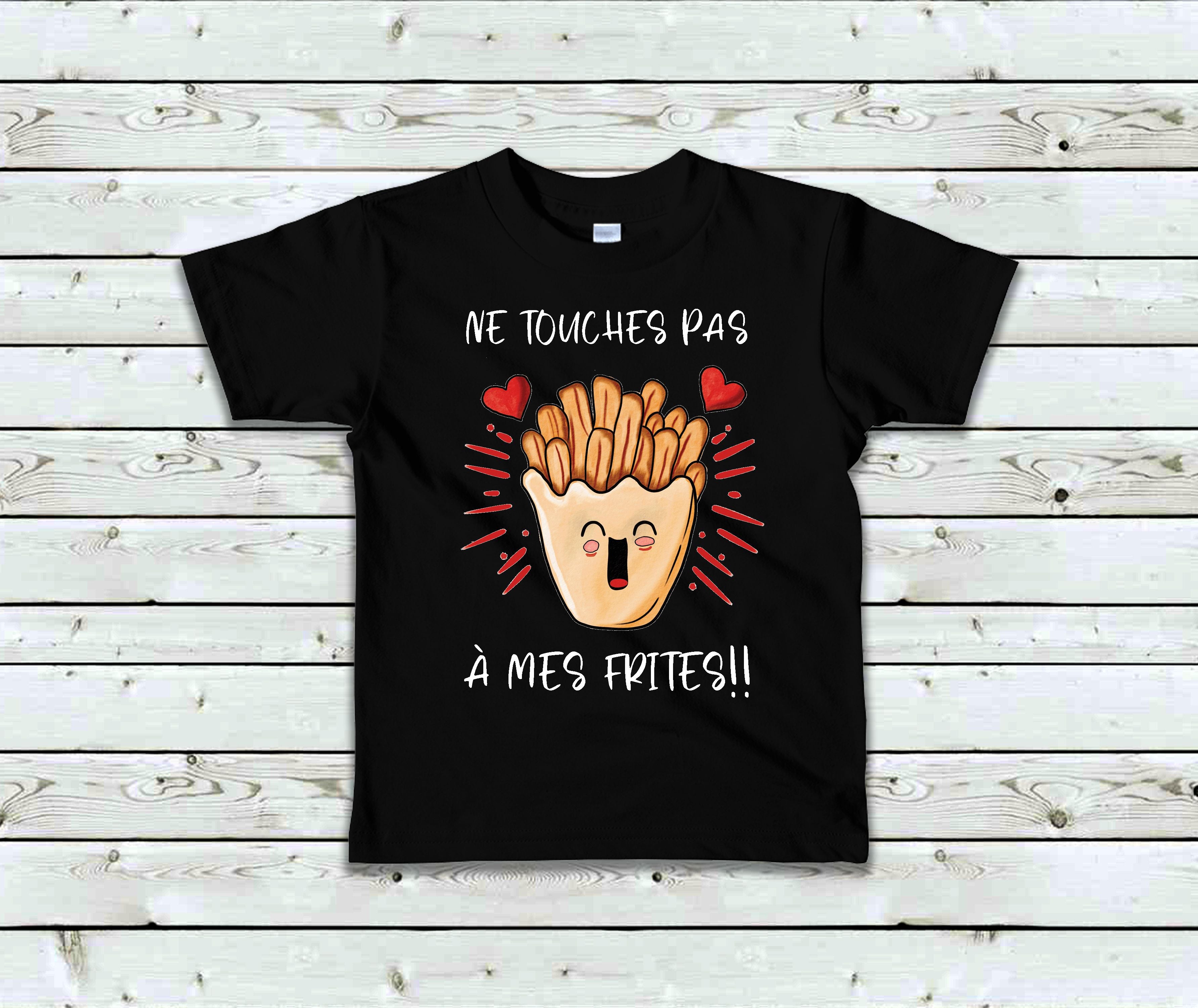 T-Shirt Enfant Ne touches pas à mes frites