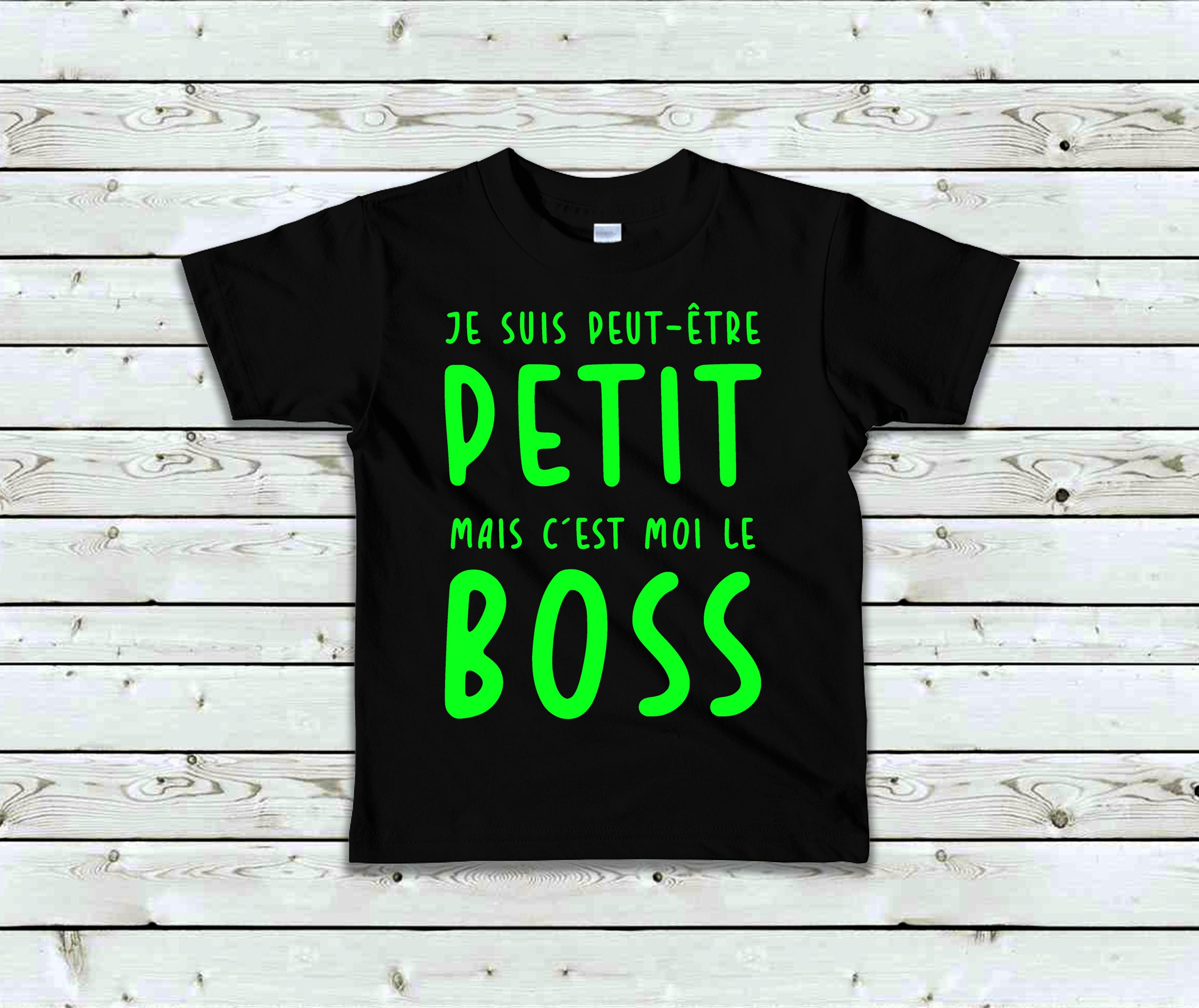 T-Shirt Enfant Je suis peut-être petit mais c'est moi le boss