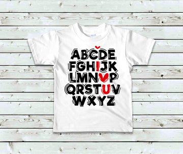 T-Shirt Enfant ABC I Love U