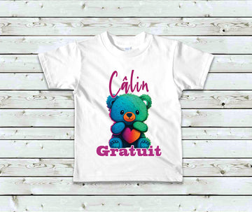 T-Shirt Enfant Câlin Gratuit