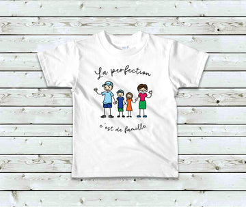 T-Shirt Enfant La perfection c'est de famille