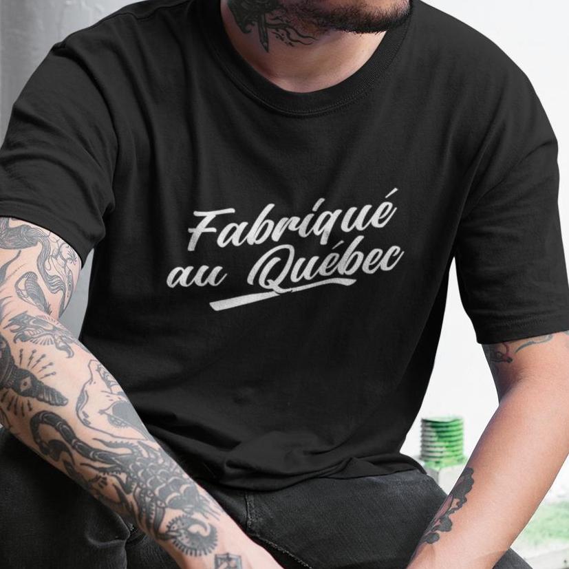 T-Shirt Fabriqué au Québec-Simplement Vrai Boutique Made In Québec Image principale du produit