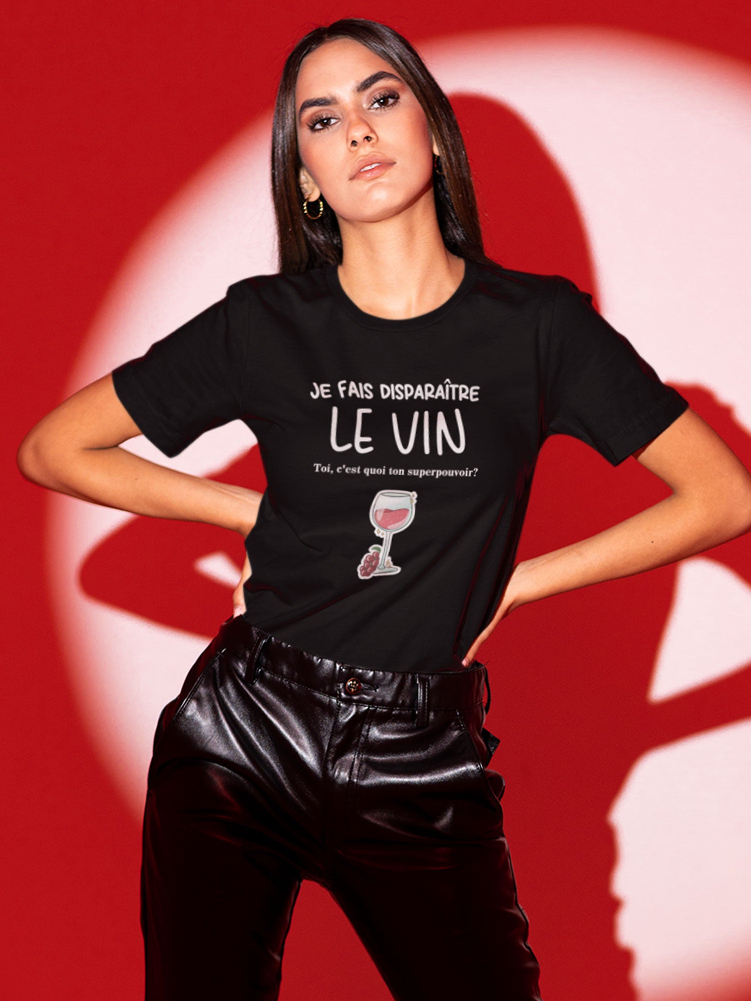 T-Shirt Je fais disparaître le vin Image secondaire du produit