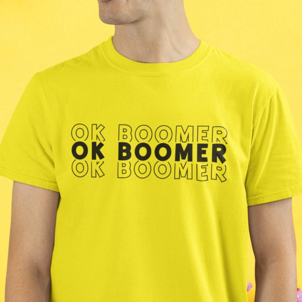 T-Shirt Ok Boomer-Simplement Vrai Boutique Made In Québec