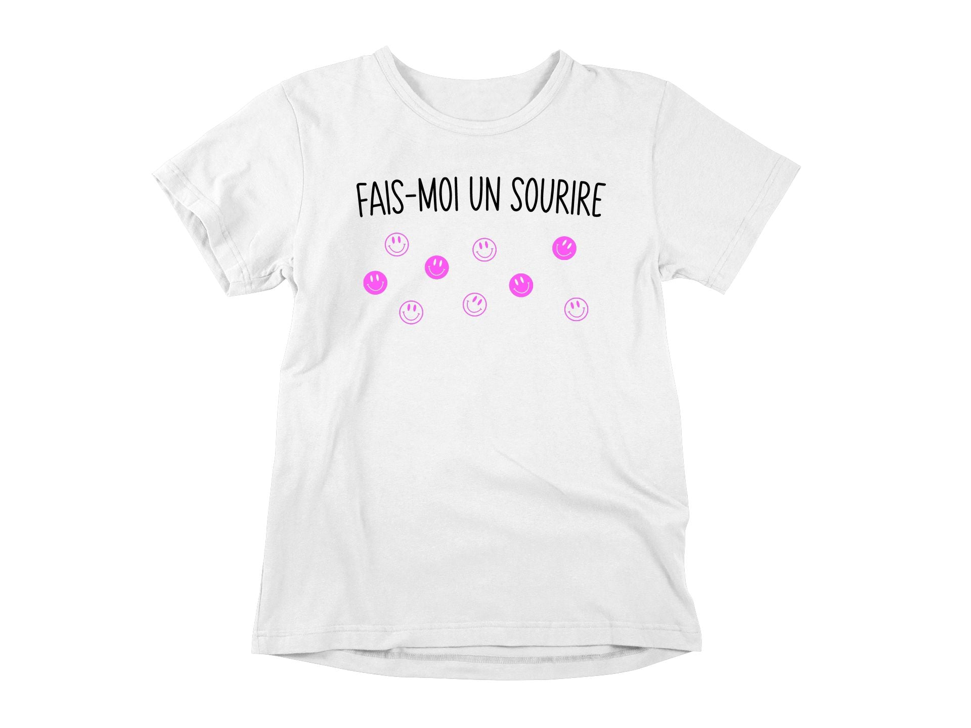 T-Shirt Fais-moi un sourire-Simplement Vrai Boutique Made In Québec