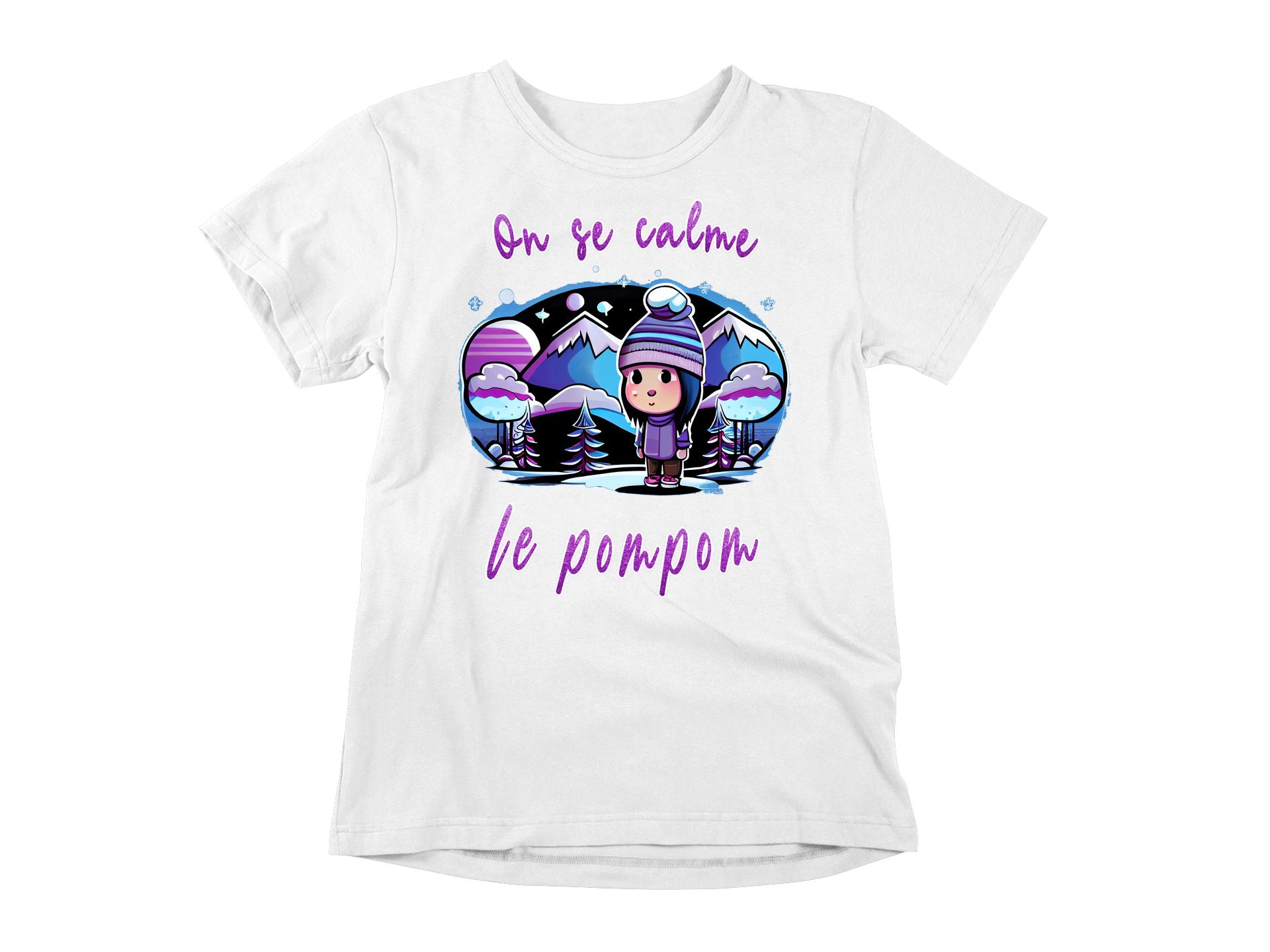 T-Shirt On se calme le pompom
