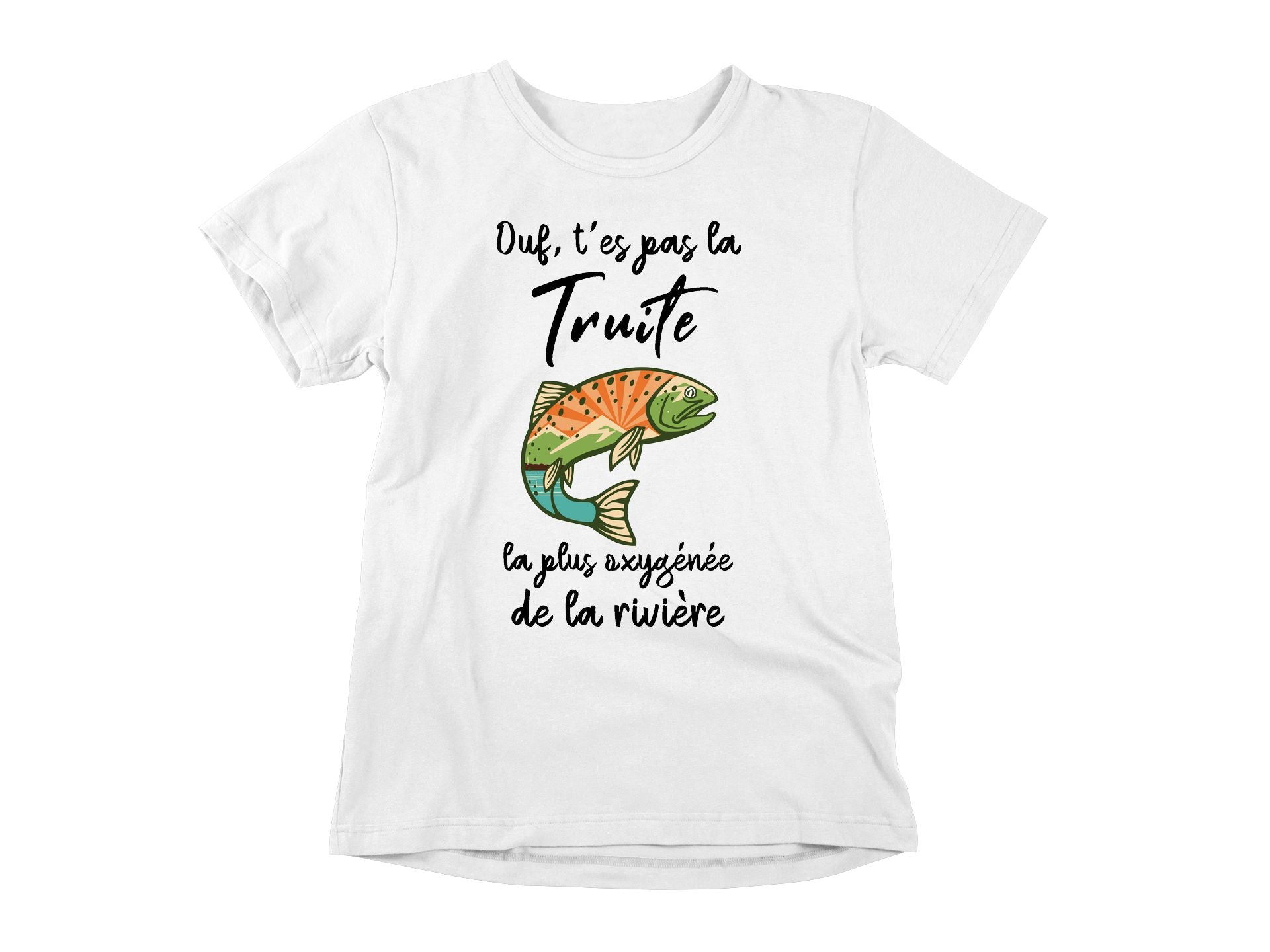 T-shirt Pêche à la truite arc-en-ciel