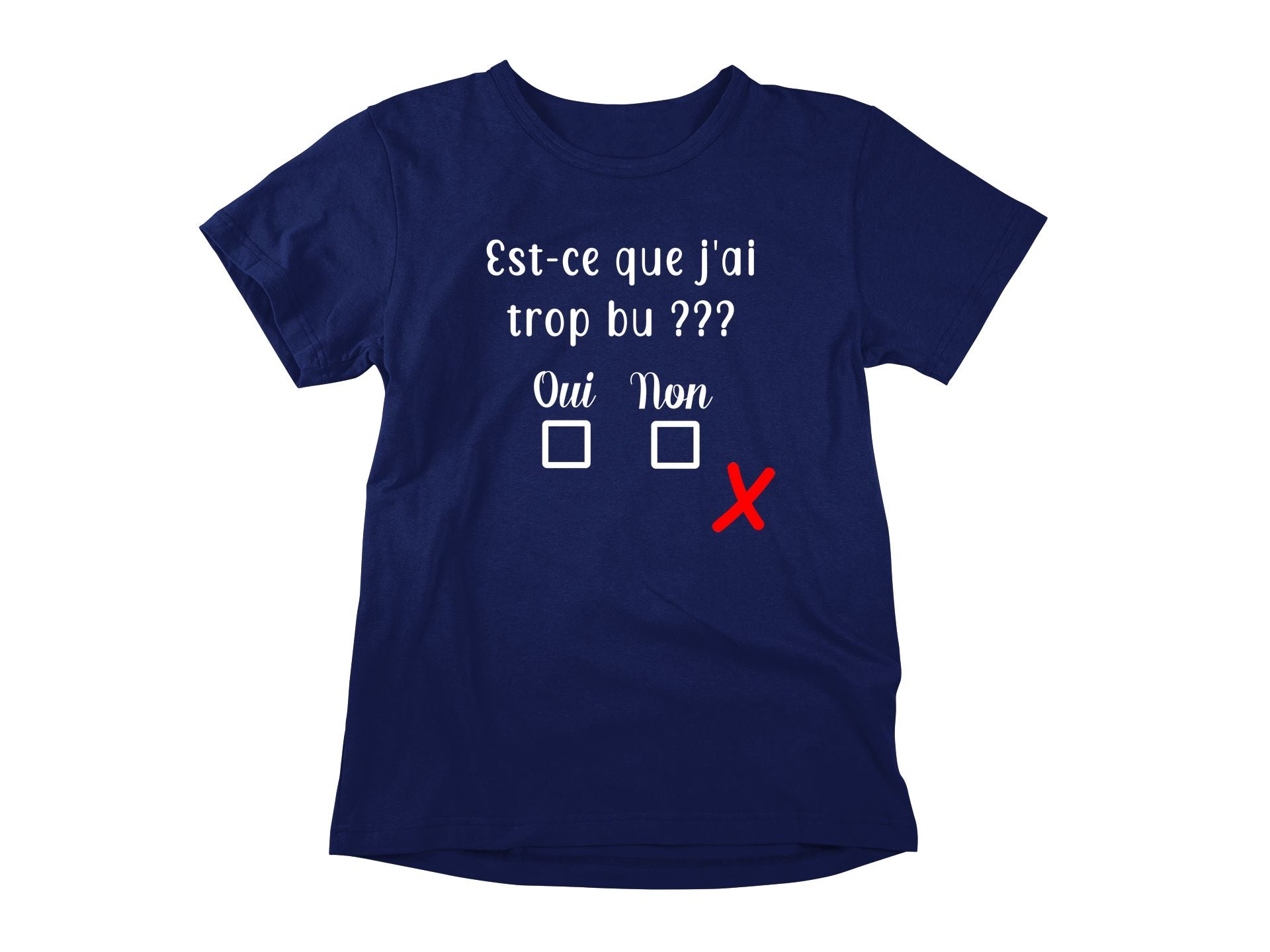 T-Shirt Est-ce que j'ai trop bu???-Simplement Vrai Boutique Made In Québec