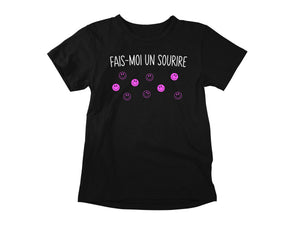 T-Shirt Fais-moi un sourire-Simplement Vrai Boutique Made In Québec