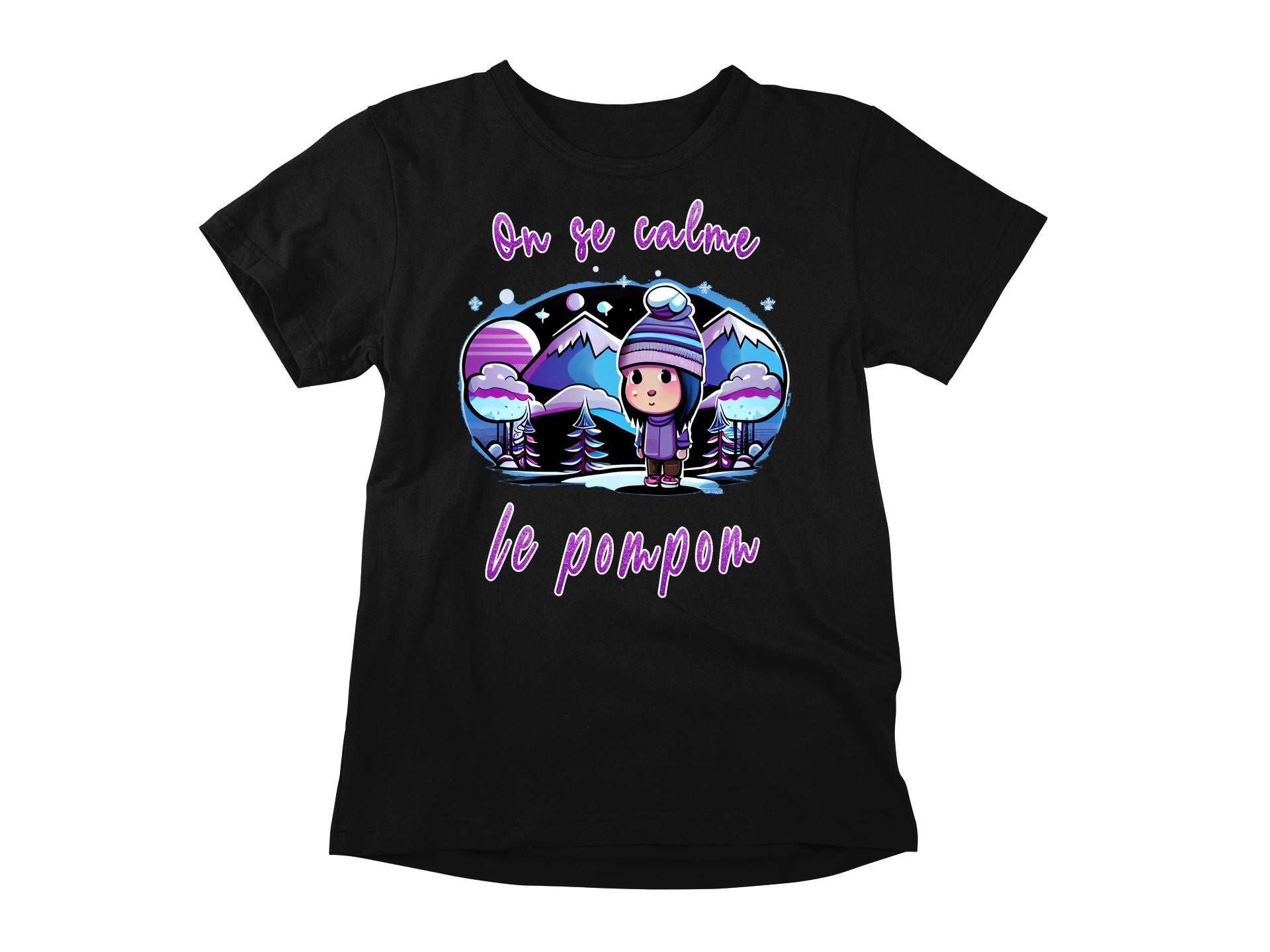 T-Shirt On se calme le pompom