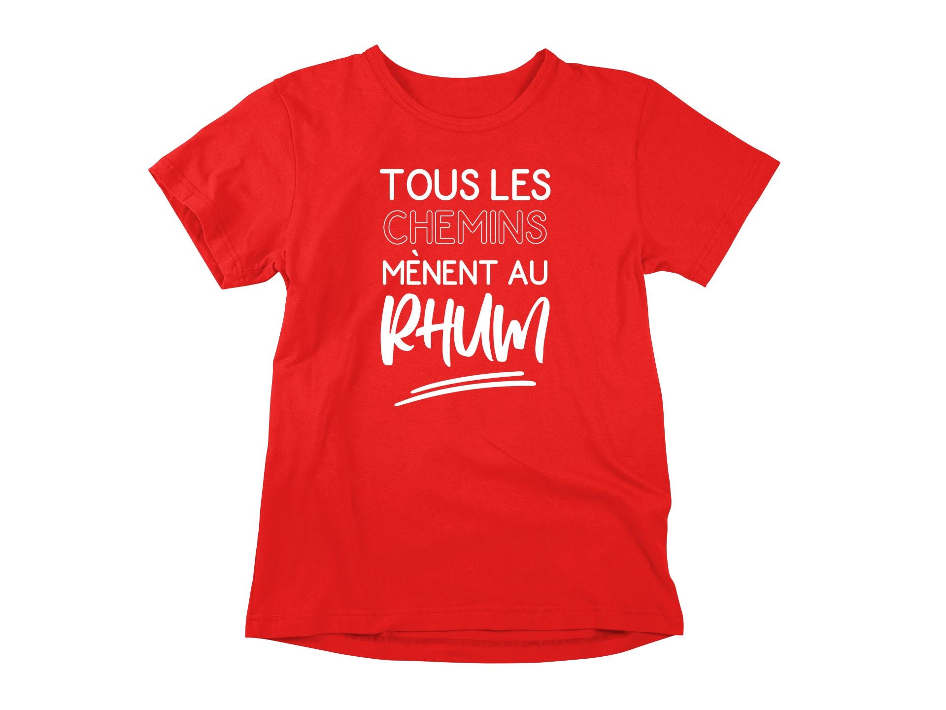 T-Shirt Tous les chemins mènent au rhum
